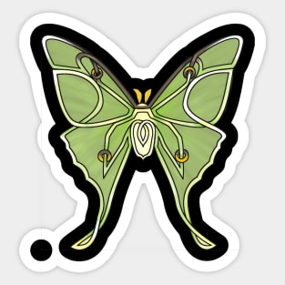 Luna Moth Sticker